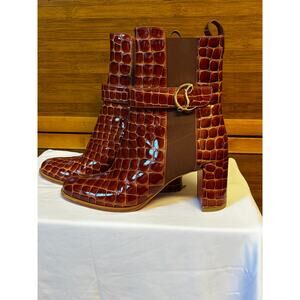 Christian Louboutin Women’s CL Chelsea Booty Croc Ali Booties Size 9